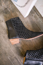 Load image into Gallery viewer, Mika Woven Black Ankle Boots