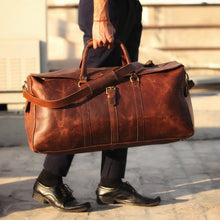 Load image into Gallery viewer, The Zeppelin Leather Duffle Bag