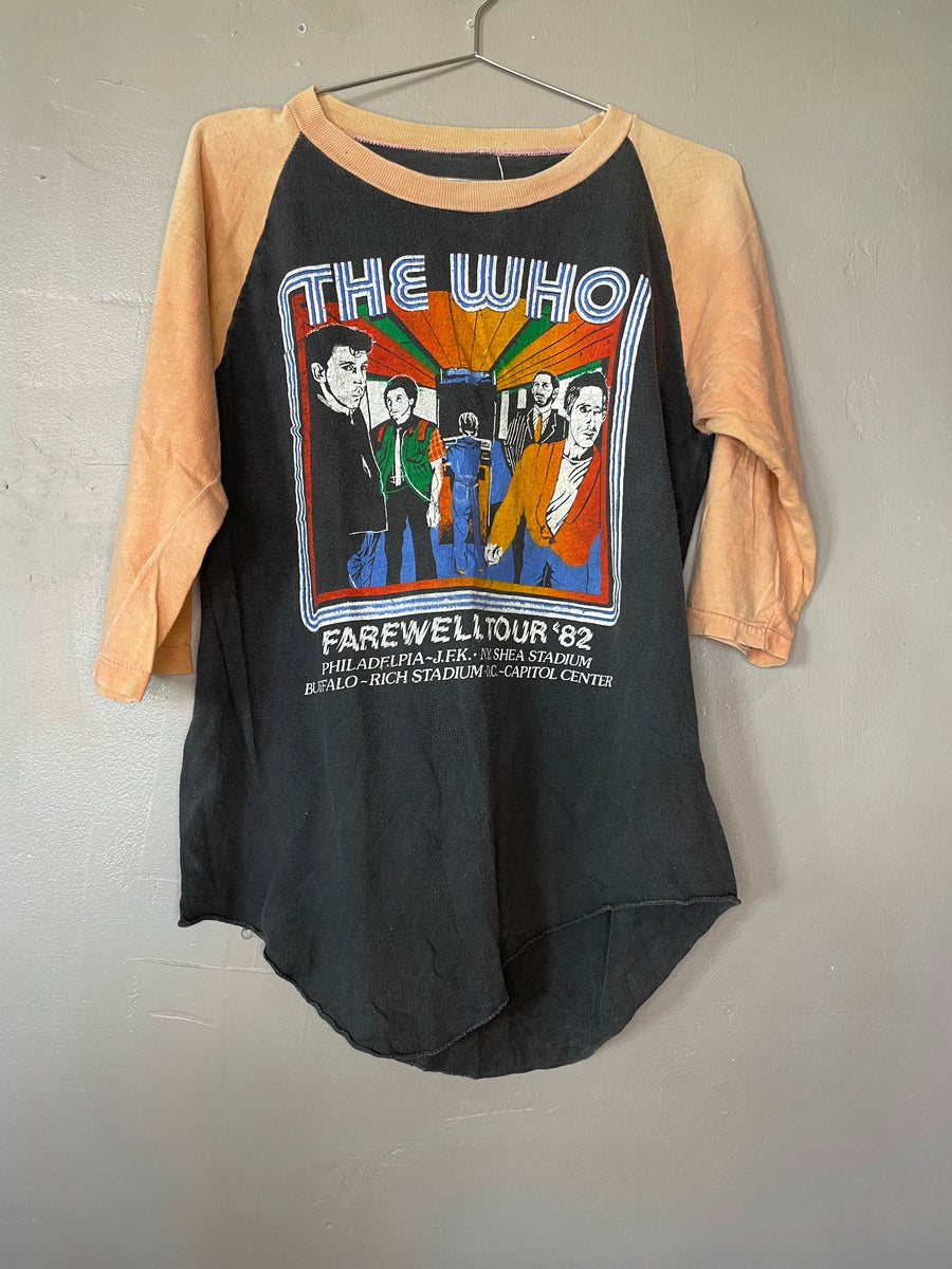 Vintage The Who Concert T Shirt 1982 The First Farewell Tour Black