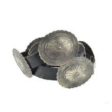Load image into Gallery viewer, Sterling Silver Oval Concho Belt