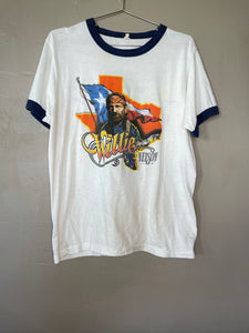 Vintage 1984 Willie Nelson Tour Ringer T-Shirt