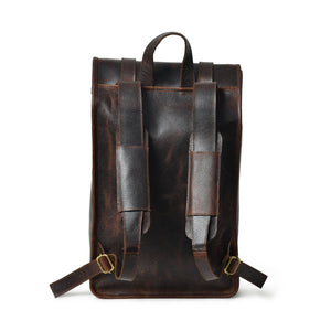 DuVall Leather Rolltop Backpack