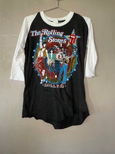 Vintage 1981 Rolling Stones Tattoo You Tour Concert Raglan T-Shirt