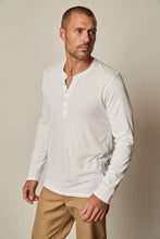 Load image into Gallery viewer, Alvaro Cotton Jersey Henley in White