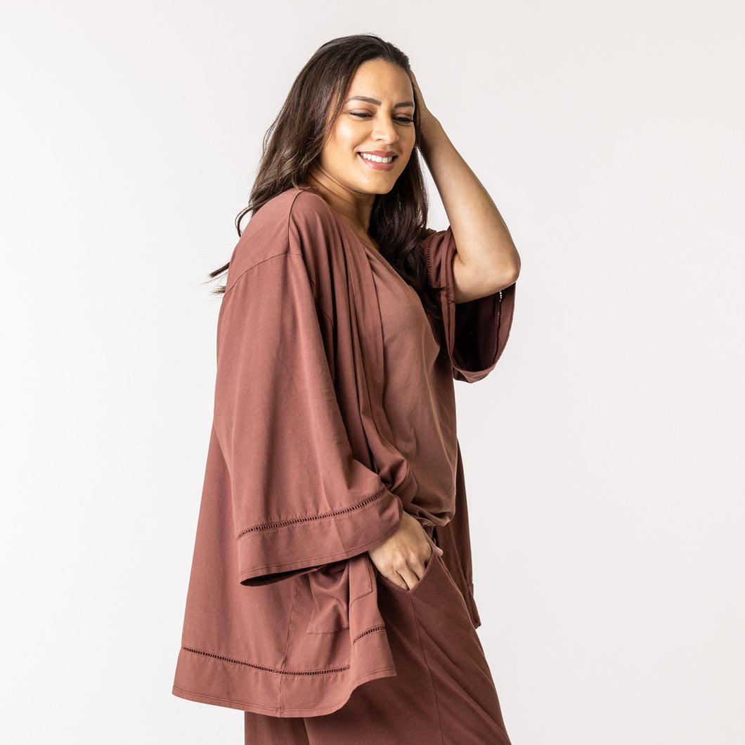 Organic Cotton Kimono- Masala