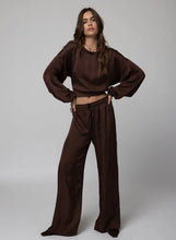 Load image into Gallery viewer, The Silky Venice Wide Leg- Chocolate