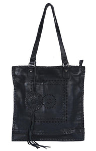 Soleil Tote/Shoulder Bag- Black