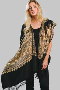 Vimala Black & Gold Scarf