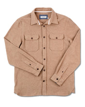 Load image into Gallery viewer, Flannel Utility Shirt in Camel