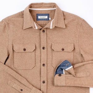 Flannel Utility Shirt in Camel