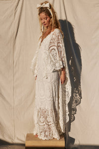 Swan Song Maxi Dress- Natural Cream