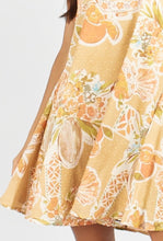 Load image into Gallery viewer, Terza Mini Dress- Tropical Print