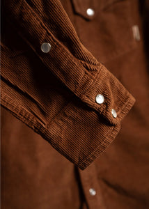 Corduroy Ojai Shirt- Rust