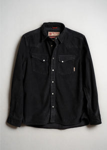 Corduroy Ojai Shirt- Charcoal