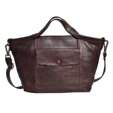 Load image into Gallery viewer, Claire Handcrafted Leather Tote- Brown