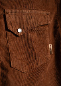 Corduroy Ojai Shirt- Rust