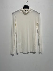 Turtleneck Cashmere Top - Ecru