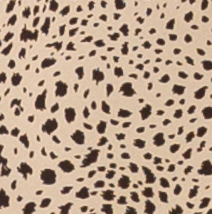 Penelope Satin Slip Dress- Ivory/Black Animal