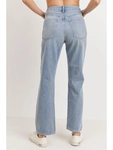 High Rise Long Straight Jean
