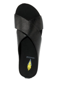 Ablette Leather Sandal- Black