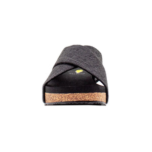 Ablette Sandal- Black Linen