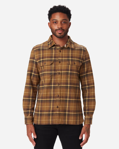 Flannel Utility Shirt in Birch Bark