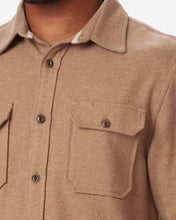 Load image into Gallery viewer, Flannel Utility Shirt in Camel
