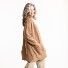 Load image into Gallery viewer, Organic Cotton Cardigan Sweater- Tumeric