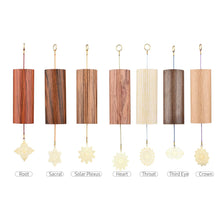 Load image into Gallery viewer, Bamboo Chord Wind Chimes - 7 Chakras Set