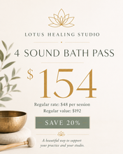 Load image into Gallery viewer, Sound Bath | 4 Sessions