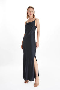 Cowl Neck Gown in Midnight