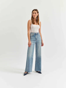 Far Out High Rise Wide Leg- Fools Gold