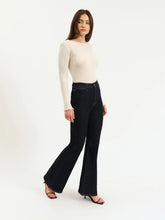 Load image into Gallery viewer, Sunset Flare High Rise Leg in Dark Rinse