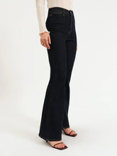 Load image into Gallery viewer, Sunset Flare High Rise Leg in Dark Rinse