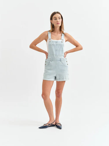 Baby Blues Short Overalls- Blue Bell Stripe