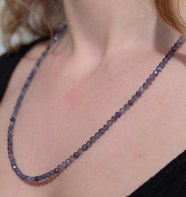 Load image into Gallery viewer, Iolite Faceted Silver Necklace