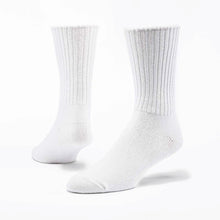 Load image into Gallery viewer, Organic Cotton Crew Socks- White