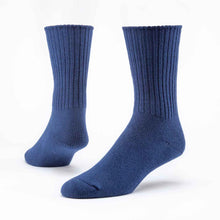 Load image into Gallery viewer, Organic Cotton Crew Socks- Navy
