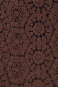 Helena Crochet Lace Bells in Chocolate