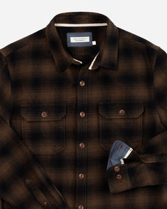 Flannel Utility Shirt in Coffee Hombre