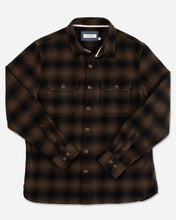 Load image into Gallery viewer, Flannel Utility Shirt in Coffee Hombre