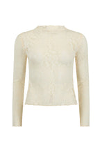 Load image into Gallery viewer, Juliette Lace Top- Vintage Cream