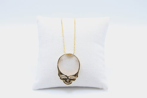 Solid Gold Steal your Face Pendant
