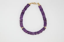 Load image into Gallery viewer, Amethyst Gold Bracelet