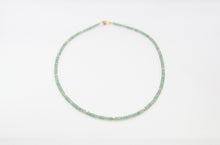 Load image into Gallery viewer, Aventurine Faceted Gold Necklace