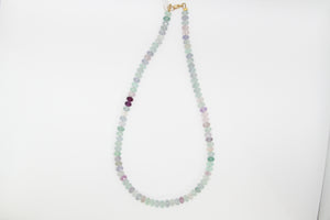 Chunky Faceted Fluorite Necklace