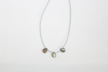 Load image into Gallery viewer, Aquamarine Faceted Silver Necklace