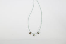 Load image into Gallery viewer, Aquamarine Faceted Silver Necklace