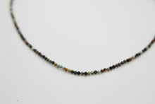 Load image into Gallery viewer, African Turquoise Faceted Silver Necklace