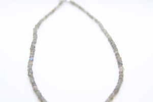 Heshi Labradorite Choker Gold Necklace